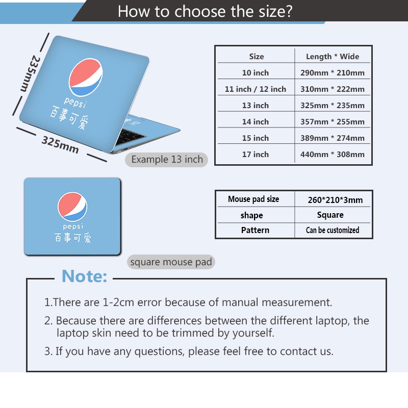 Miếng Dán Chuột Cho Laptop 12-17inch MacBook/HP/Acer/Dell/ASUS/Lenovo