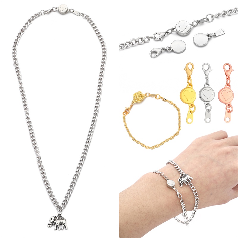 Bộ 2 móc khóa vòng cổ / vòng tay nối dài kiểu từ tính tiện lợi