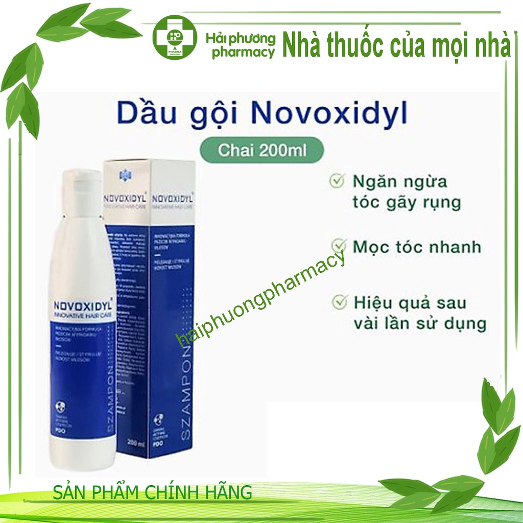 [Hàng chính hãng] Dầu gội y tế Novoxidyl hỗ trợ trị rụng tóc, kích thích mọc tóc - 200ml