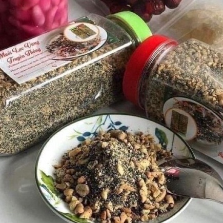 Muối lạc vừng truyền thống nguyên liệu tuyển chọn lạc đỏ quê vừng đen - Muối mè thơm ngậy loại 1