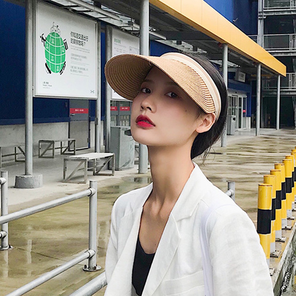 1 Nón Rơm Chống Tia UV Nhỏ Gọn Cho Nữ