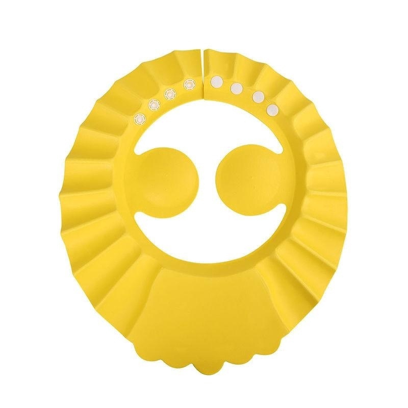 Adjustable Baby Shampoo Bath Bathing Shower Cap Hat With Ear Wash Hair Shield