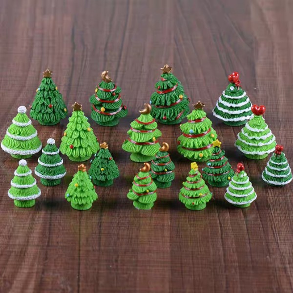 Phụ Kiện Tiểu Cảnh - Cây Thông Noel Trang Trí Chậu Cây, Sen Đá, Terrarium, Charm Slime