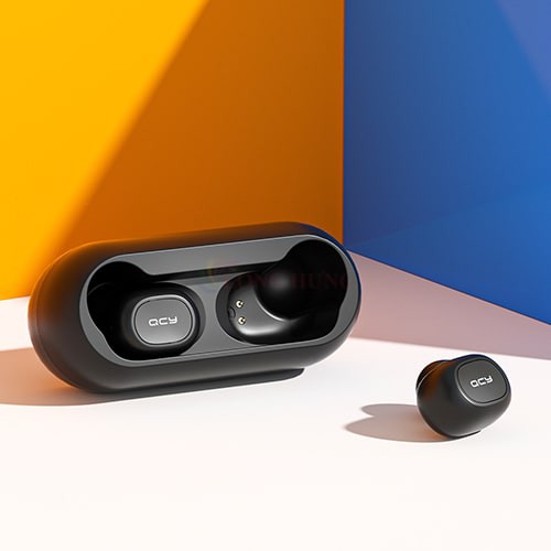 Tai nghe Bluetooth True Wireless QCY-T1C - Hàng chính hãng - Âm thanh tuyệt hảo, dung lượng dock sạc 380mAh