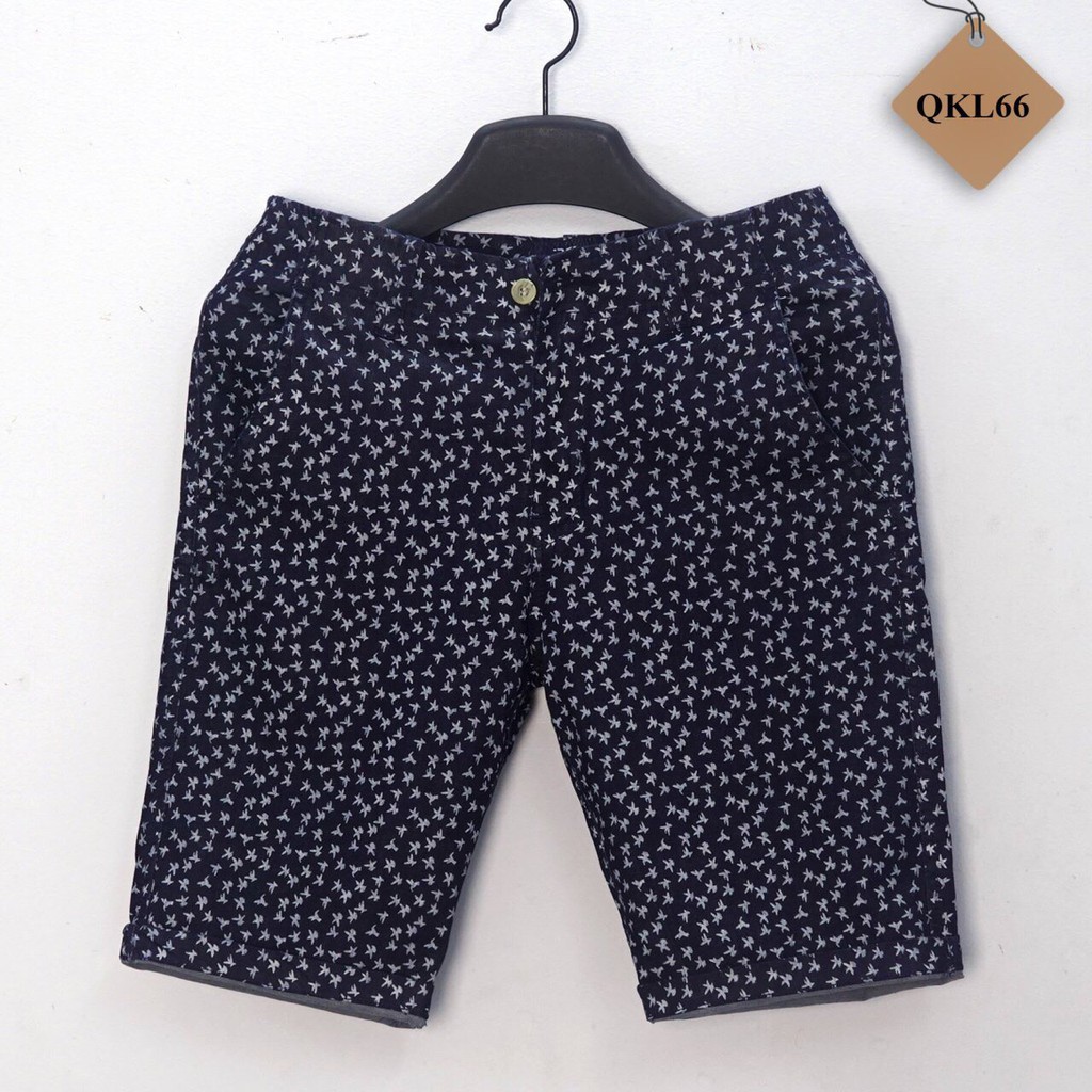 Quần Short Kaki Nam Họa Tiết Có Co Giản, Phong Cách Thời Trang Hot