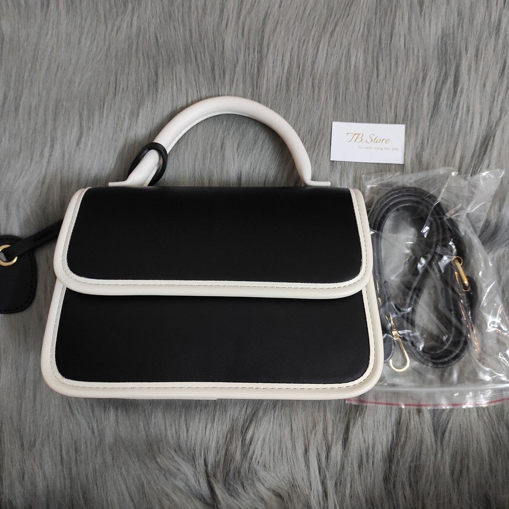 Túi xách đeo chéo quai cao phối viền - Hàng loại 1 - TB.Store DC273