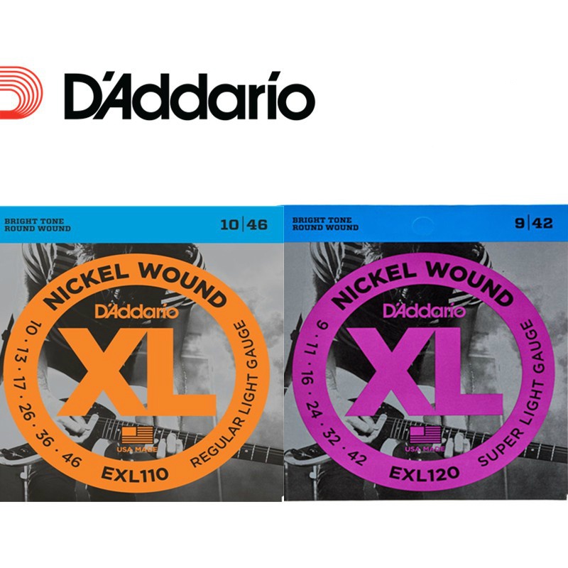D 'addario Exl130 120 110 Niken Vết Thương Đàn Guitar Điện Dây Gitar Akustik Nhạc Cụ Dây Bộ Elektrik