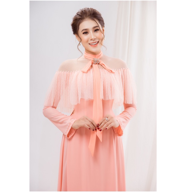Áo dài kiểu pha lưới