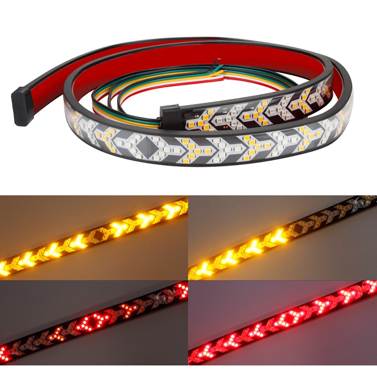 Dây Đèn Led 1m 1.5m 2m 12V 24V Chống Thấm Nước Với Hai Chế Độ Chiếu Sáng Dành Cho Xe Hơi