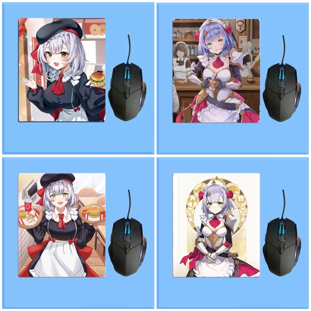 (20 mẫu) Miếng lót chuột in hình nhân vật NOELLE GENSHIN IMPACT game chibi anime kê di chuột mẫu tiệ