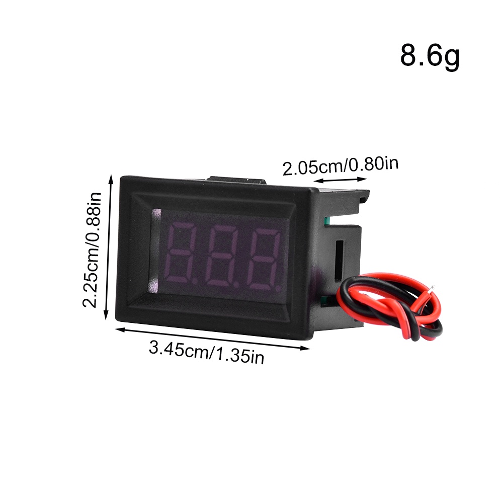 Vôn kế điện tử mini PCBFUN 0.36&quot; DC 4-30V có/ không có vỏ độc đáo