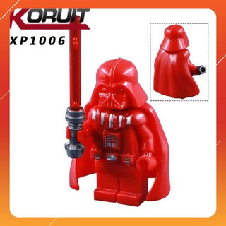 Đồ Chơi Minifigures  Mẫu Nhân Vật Darth Vader Phiên Bản Màu Đỏ XP1006