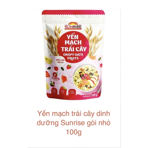 HCM Ngũ Cốc Yến Mạch Sunrise Trái Cây & Hạt | Phô Mai 100G-300G