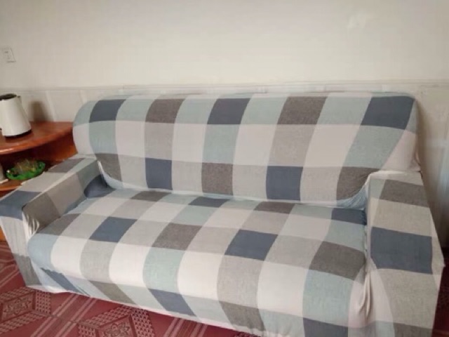 VẢI GA BỌC GHẾ SOFA hoạ tiết kẻ caro cho ghế sofa L sofa 1,2,3,4 chỗ