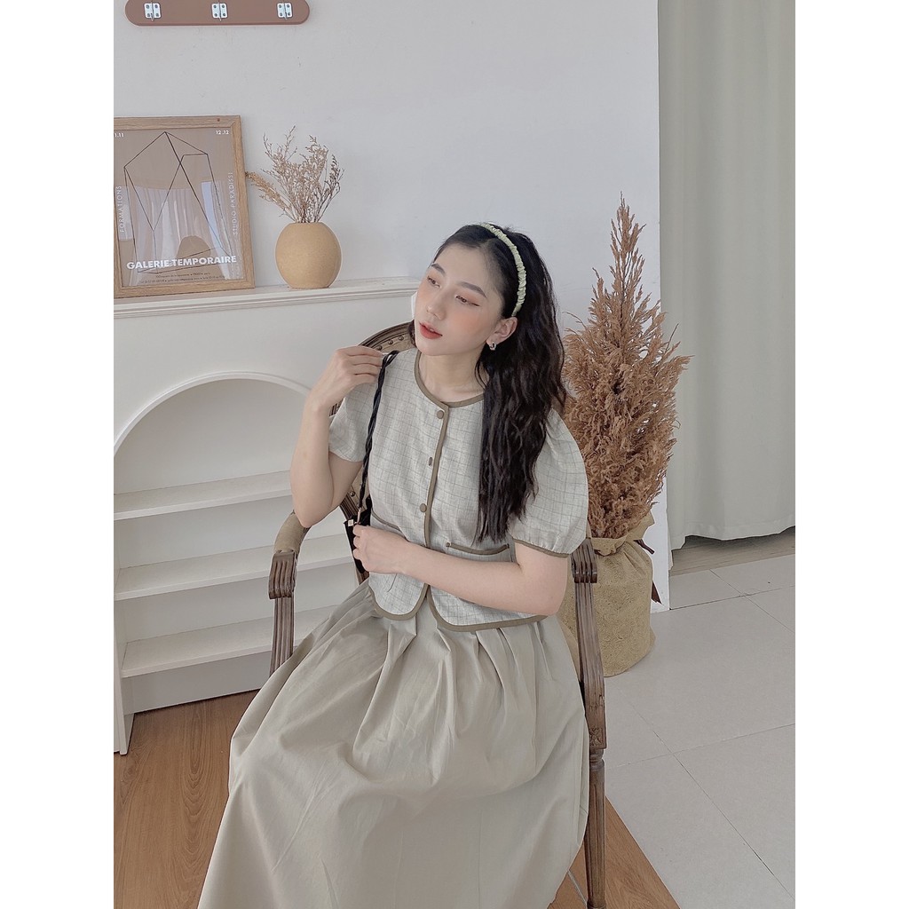 ÁO KHUY BỌC XANH CỐM | BigBuy360 - bigbuy360.vn