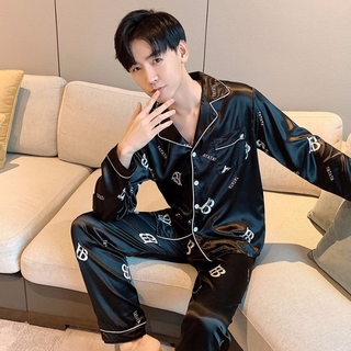 Bộ đồ ngủ lụa satin thoải mái dành cho nam