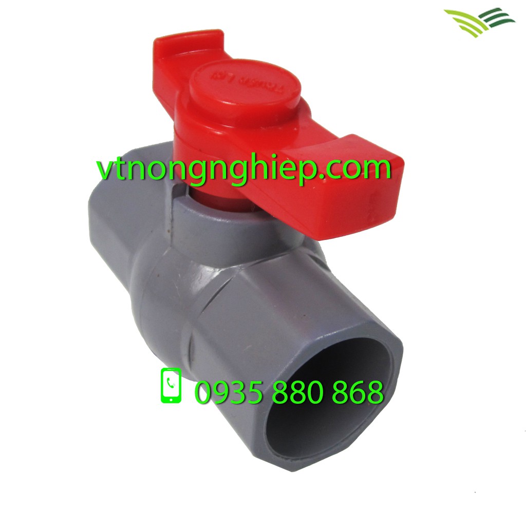 10 van khóa pvc 34, van nhựa khóa nước dùng trong nông nghiệp