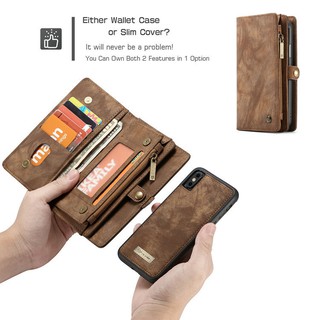 Bao da Iphone X, Xs, Xs Max, 6,7,8 Plus kiêm ví đựng tiền, thẻ, card