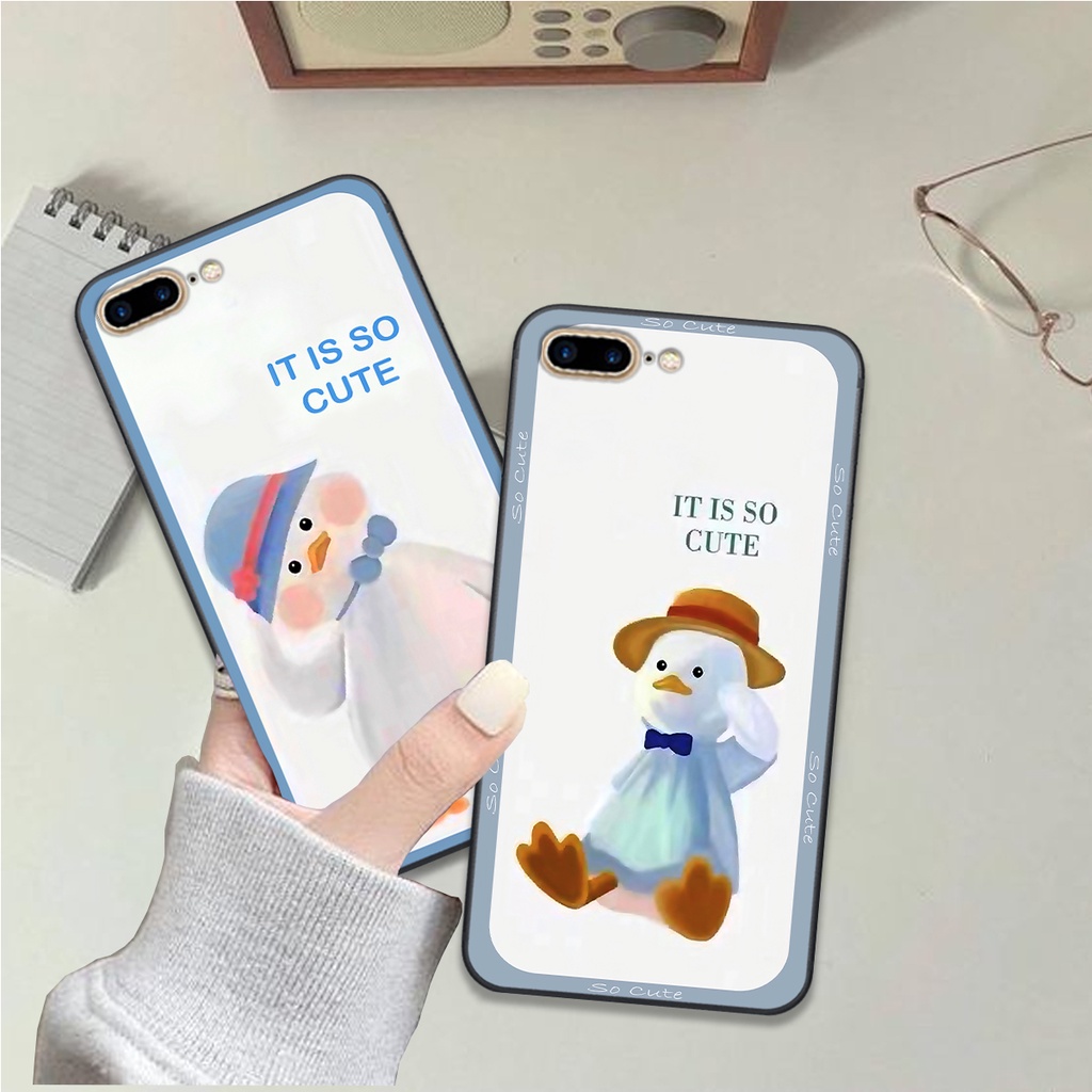 Ốp Iphone 7 Plus / 8 Plus bộ hình cute dễ thương gấu thỏ xinh xắn vẽ tay lạ mắt