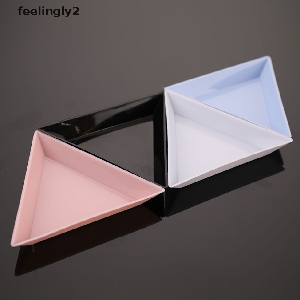 Set 10 Giá Đỡ Hình Tam Giác Đính Đá Trang Trí Móng Tay Nghệ Thuật DIY