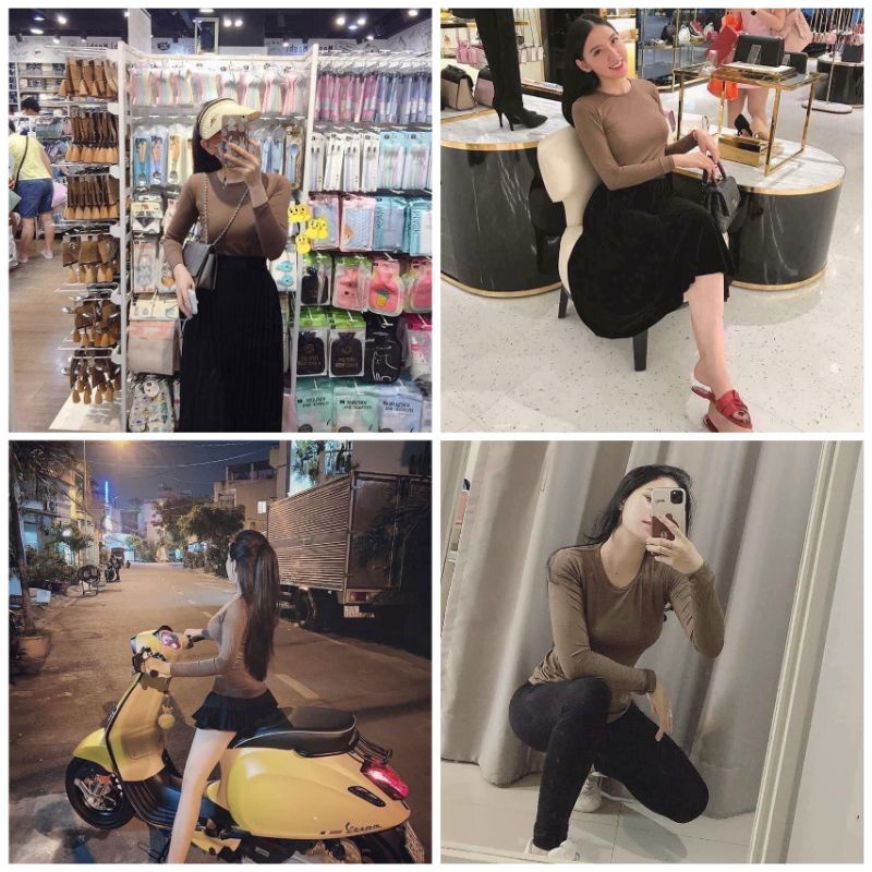 Áo thun Body tay Dài Thái Lan
