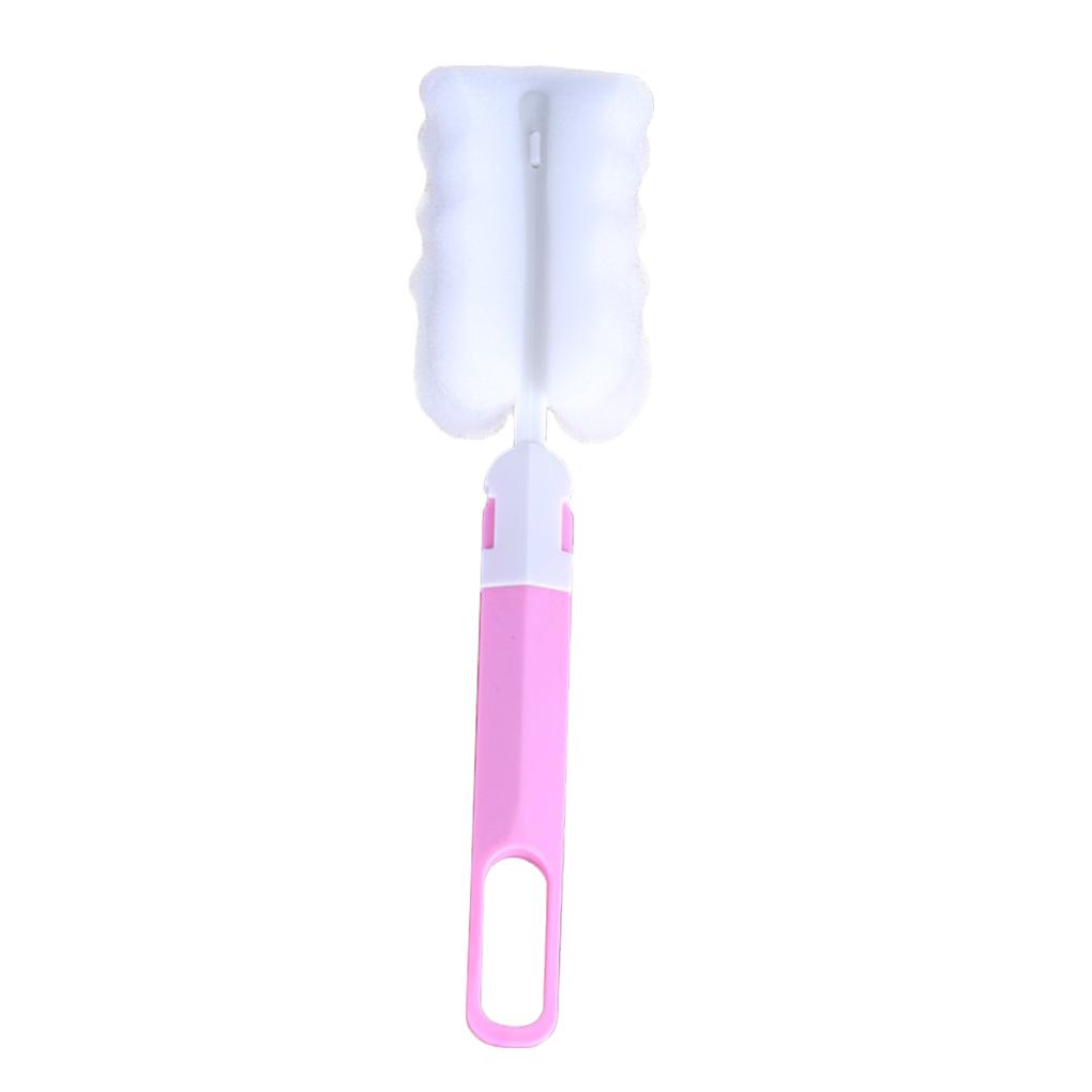 Cọ Xốp Mềm Tay Cầm Dài Cách Nhiệt Vệ Sinh Bình Thủy Tinh Nhà Bếp ff86