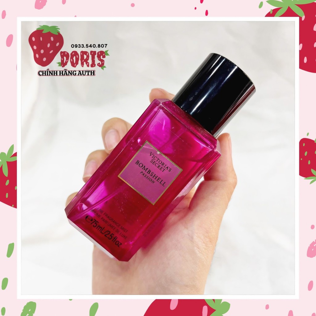 Chính Hãng Bombshell mini 75ml xịt toàn thân Victoria