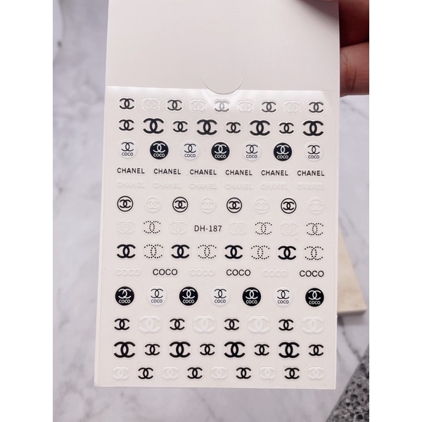 sticker 3d thương hiệu dán móng tay nail