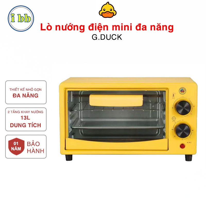 [CHÍNH HÃNG] Lò nướng bánh đa năng G.DUCK - Lò vi sóng 13L, 650W, nướng bánh, làm bánh, nướng gà vịt, rã đông