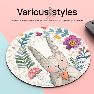 Miếng Lót Chuột Hình Tròn 20cm Họa Tiết Hoạt Hình