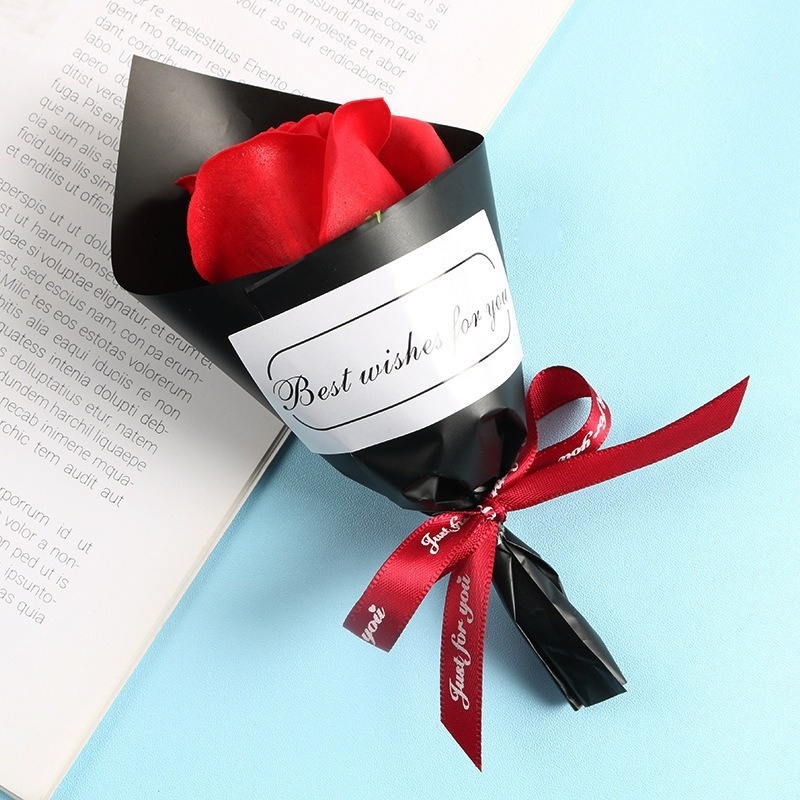 1 Bó Hoa Hồng Sáp Handmade Làm Quà Tặng Ngày Lễ Tình Nhân