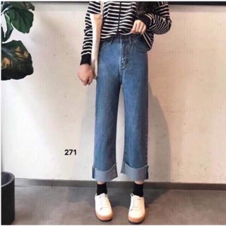 Quần baggy jeans ống suông