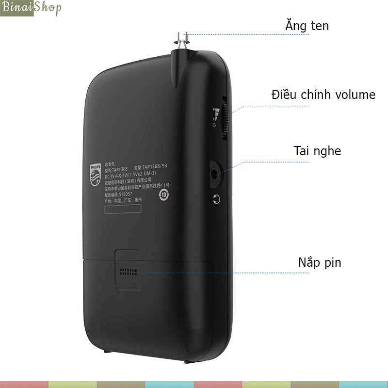 Philips 1000 Series - Đài Radio AM/FM Cổ Điển Bỏ Túi Dành Cho Người Già