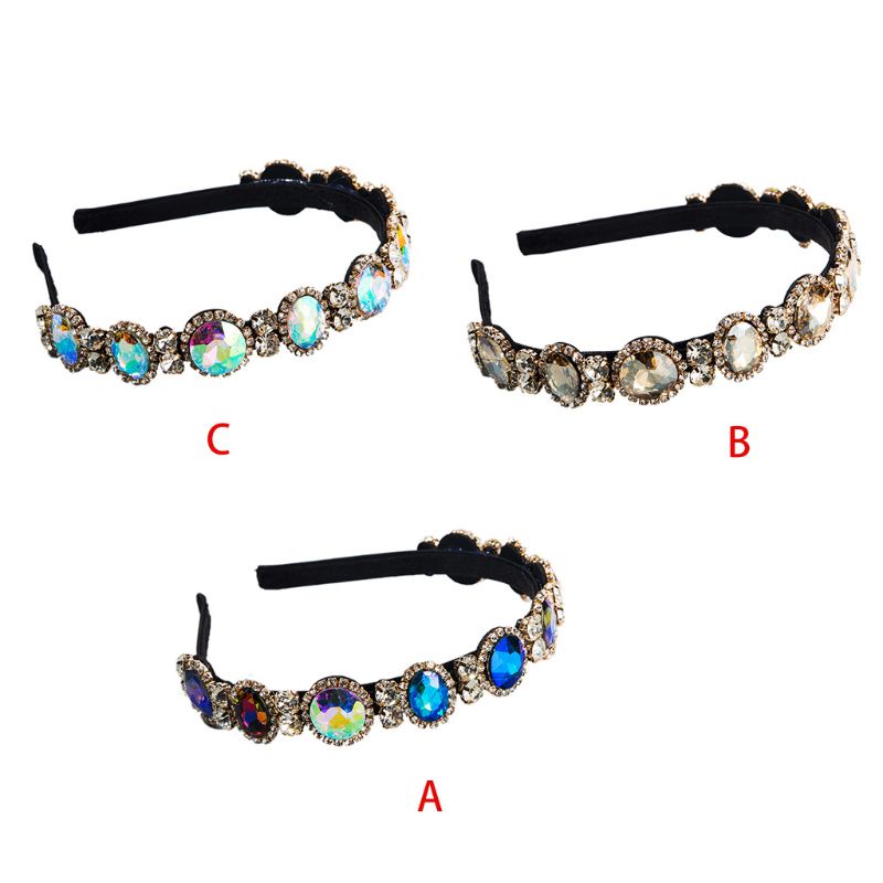 Cài Tóc Hình Vương Miện Đính Đá Lấp Lánh Sang Trọng Cho Cô Dâu