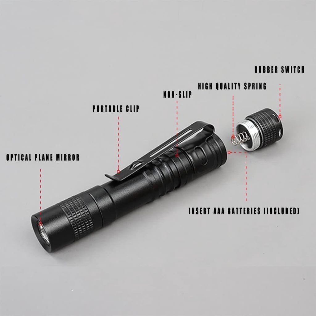 Đèn Pin Dạng Bút Cầm Tay 3.55 inch Bỏ Túi Tiện Dụng