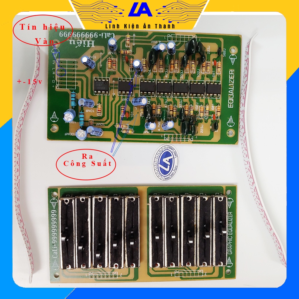 Mạch chỉnh EQ 10 cần 2 kênh loại tốt