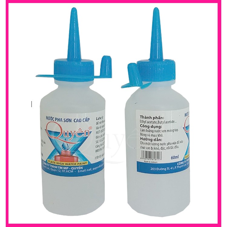 Nước pha sơn Quyên 40ml, 125ml