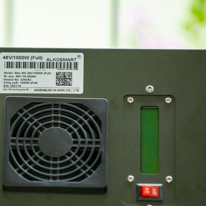 Bộ kích chuyển điện 48V lên 220V Sóng Sine chuẩn kiêm sạc bình ắc quy tự ngắt hàng NHẬT BẢN 1.500VA/1.000W