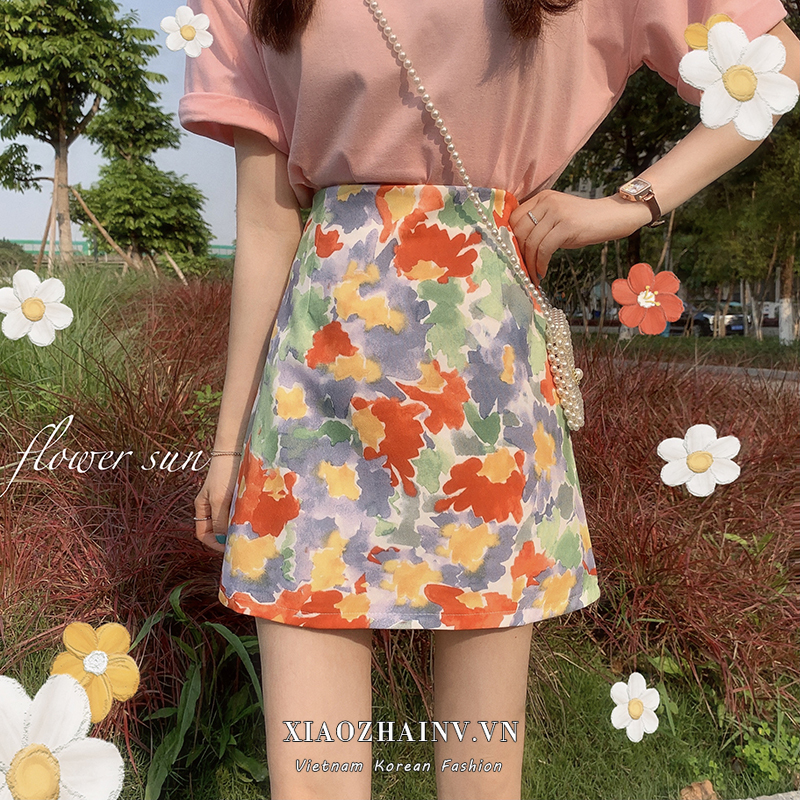 Chân Váy Chữ A Lưng Cao Phong Cách Ulzzang Hàn Quốc 3 Màu Lựa Chọn | BigBuy360 - bigbuy360.vn