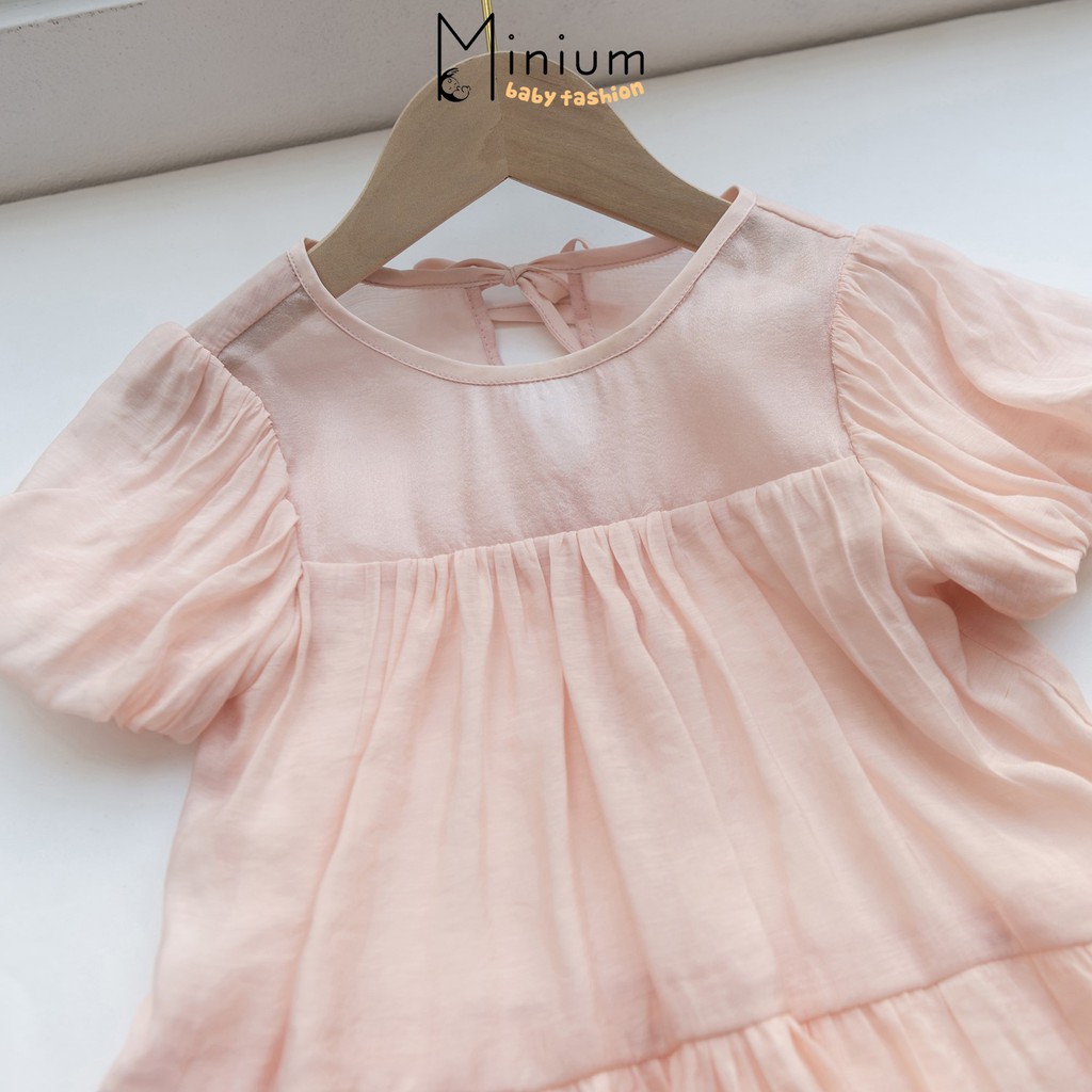 Áo babydoll tay bồng công chúa Minium, áo bé gái tay lỡ, áo trẻ em đẹp-A5