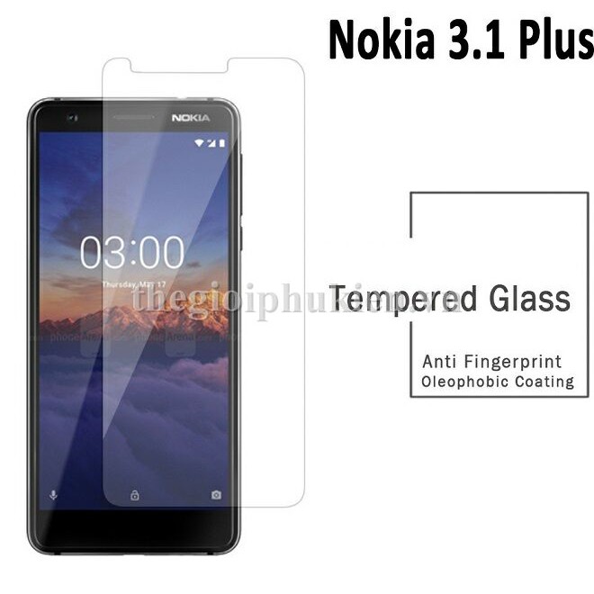 Tấm dán kính cường lực Nokia 3.1 Plus (2019) chống vỡ HIỆU GLASS ( GIÁ SỈ )