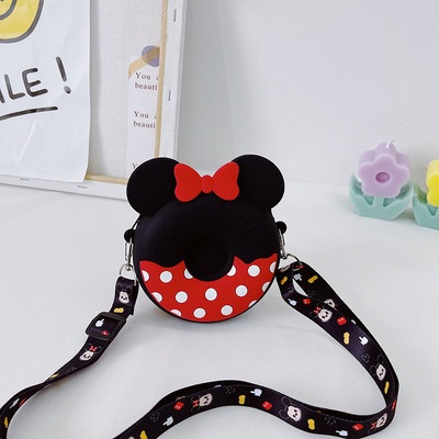 Disney Túi Đeo Vai Bằng Silicon Chống Nước Hình Chuột Mickey Minnie Dễ Thương Cho Bé Gái