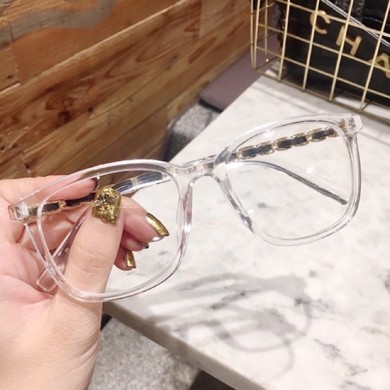 [Mã FARSSTGRE giảm 5K đơn bất kỳ] KÍNH GIẢ CẬN GỌNG XÍCH MẮT TO CHANL 012 0 độ | BigBuy360 - bigbuy360.vn