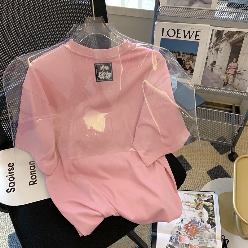 Áo thun NRVP tay ngắn cổ tròn phong cách Hàn Quốc thời trang mùa hè cho nam và nữ