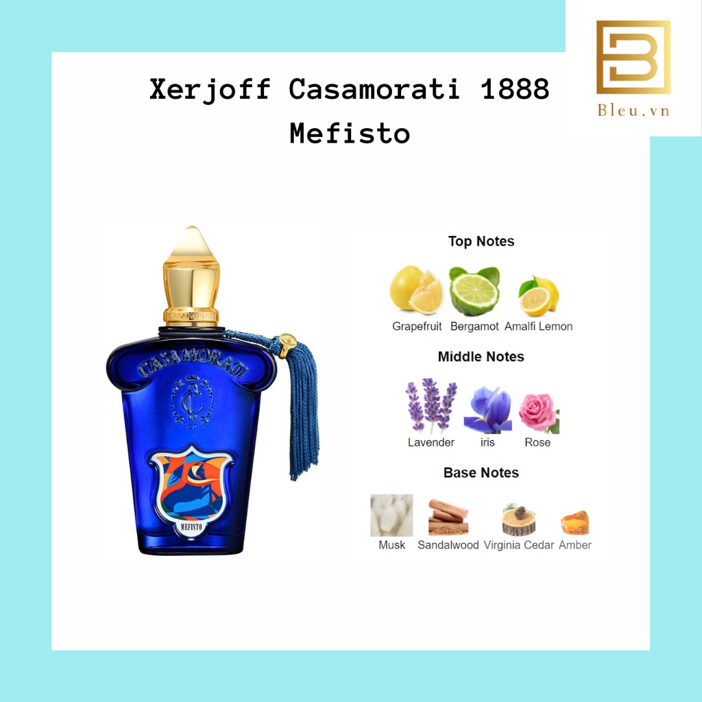 Nước hoa Unisex Xerjoff Casamorati 1888 Mefisto EDP -  Xerjoff Mefisto Gentiluomo - Xerjoff Lira
