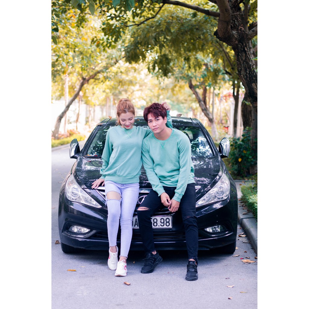 Áo nỉ cổ tròn Việt Nam xuất khẩu cao cấp (nỉ bông/ nỉ da cá), dầy dặn, không bai xù, không dão, quay máy giặt thoải mái. | BigBuy360 - bigbuy360.vn