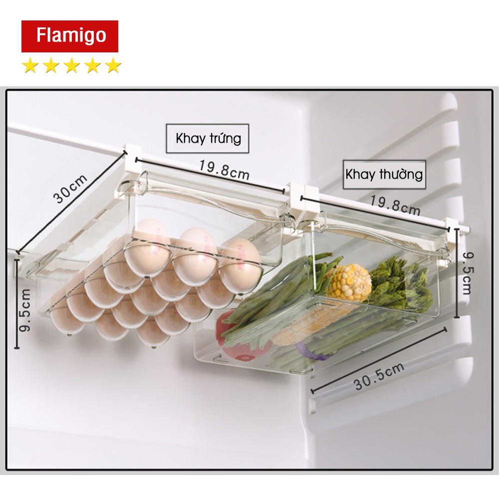 Khay tủ lạnh thông minh, ngăn hộp nhựa trong suốt đựng trứng thực phẩm, khay tủ lạnh đa năng thay thế dạng ngăn kéo | BigBuy360 - bigbuy360.vn