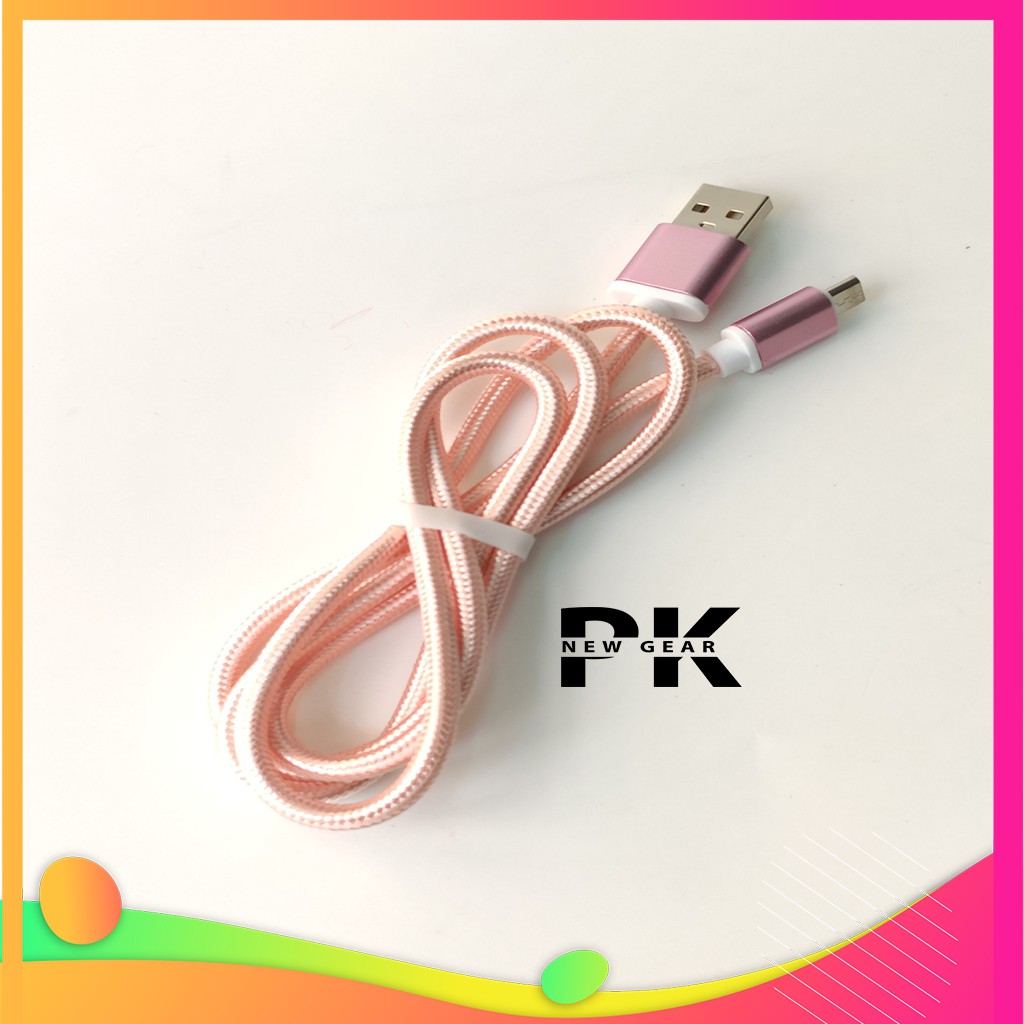 Dây Cáp Sạc Micro USB Truyền Data 1M Bọc Dù cho Samsung, Oppo, HTC, Xiaomi, Huawei