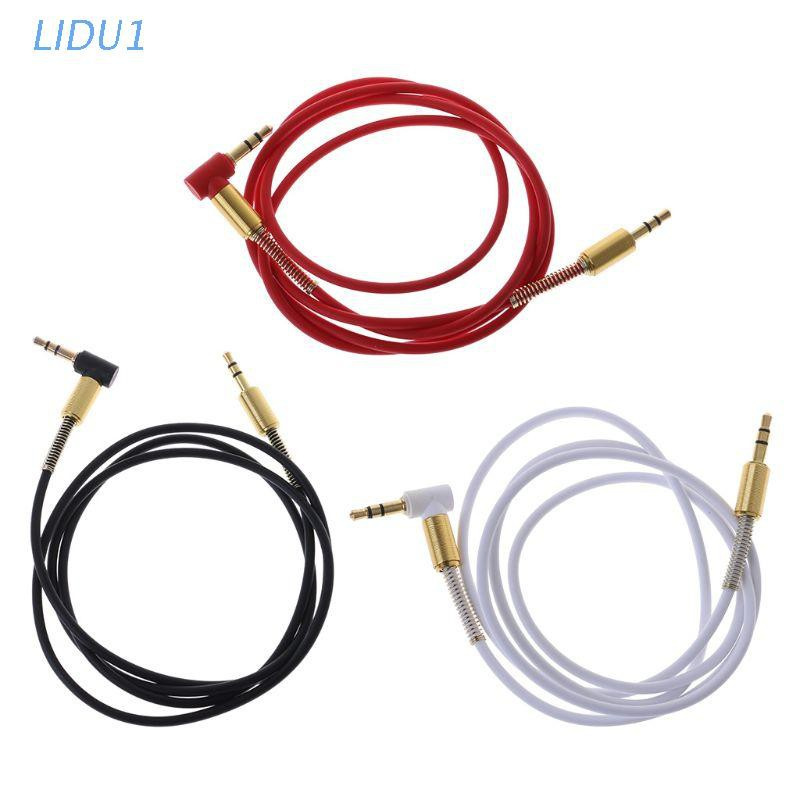 Dây Cáp Âm Thanh Giắc Cắm 3.5mm Sang Đầu Cắm Hifi 90 Độ Chuyên Dụng Cho Xe Hơi Lidu1