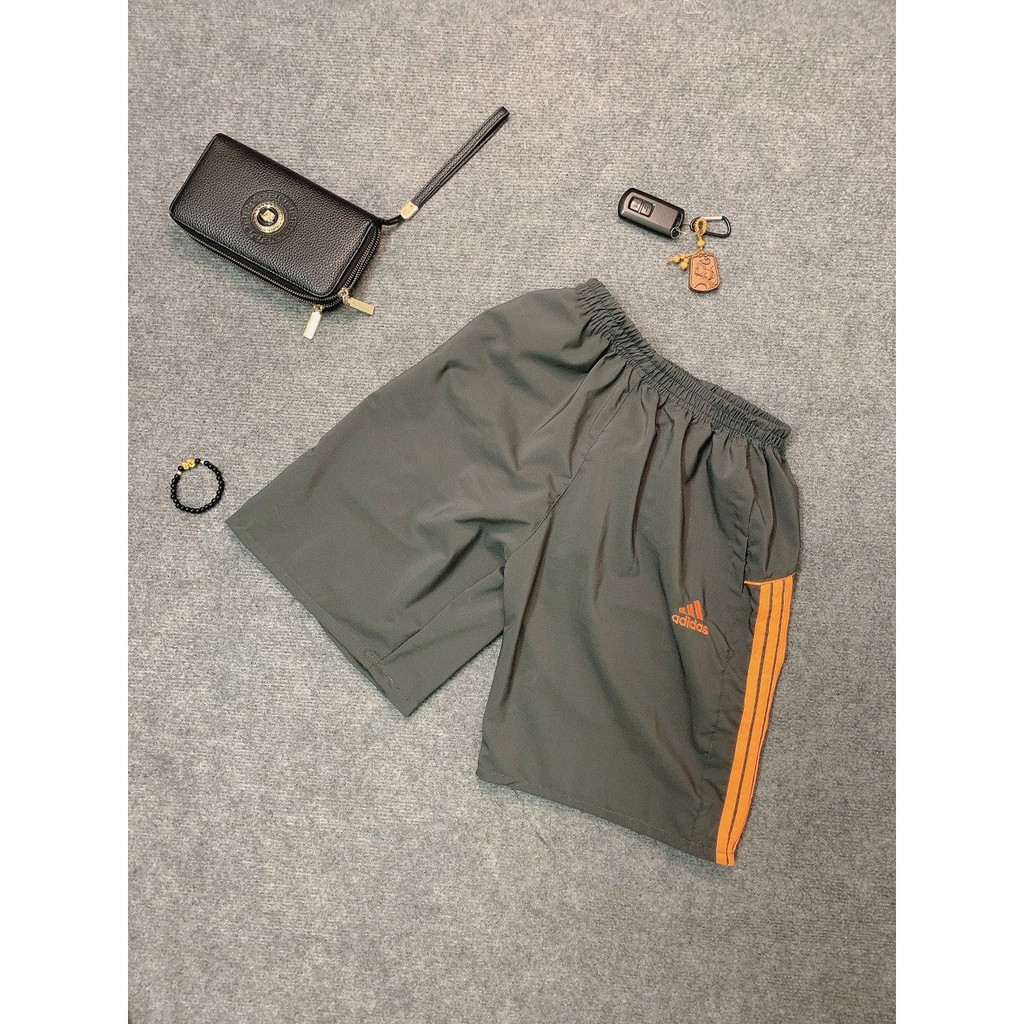 Combo 5 Quần short thể thao chất thun co giãn 4 chiều có kẻ 3 sọc (Quần Đen Sọc Màu Ngẫu Nhiên)- QN296
